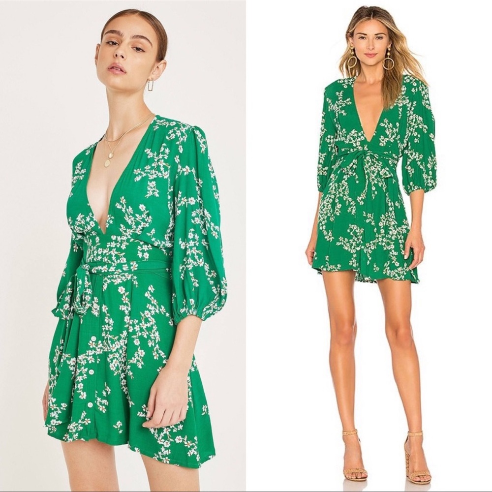 GREEN FLORAL DRESS • FAITHFULL THE BRAND